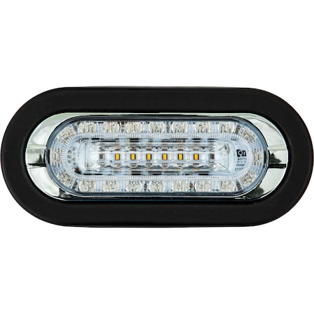 Buyers Products Combination 6 Inch LED Amber Marker Light with Amber/Green Strobe Light 5626926